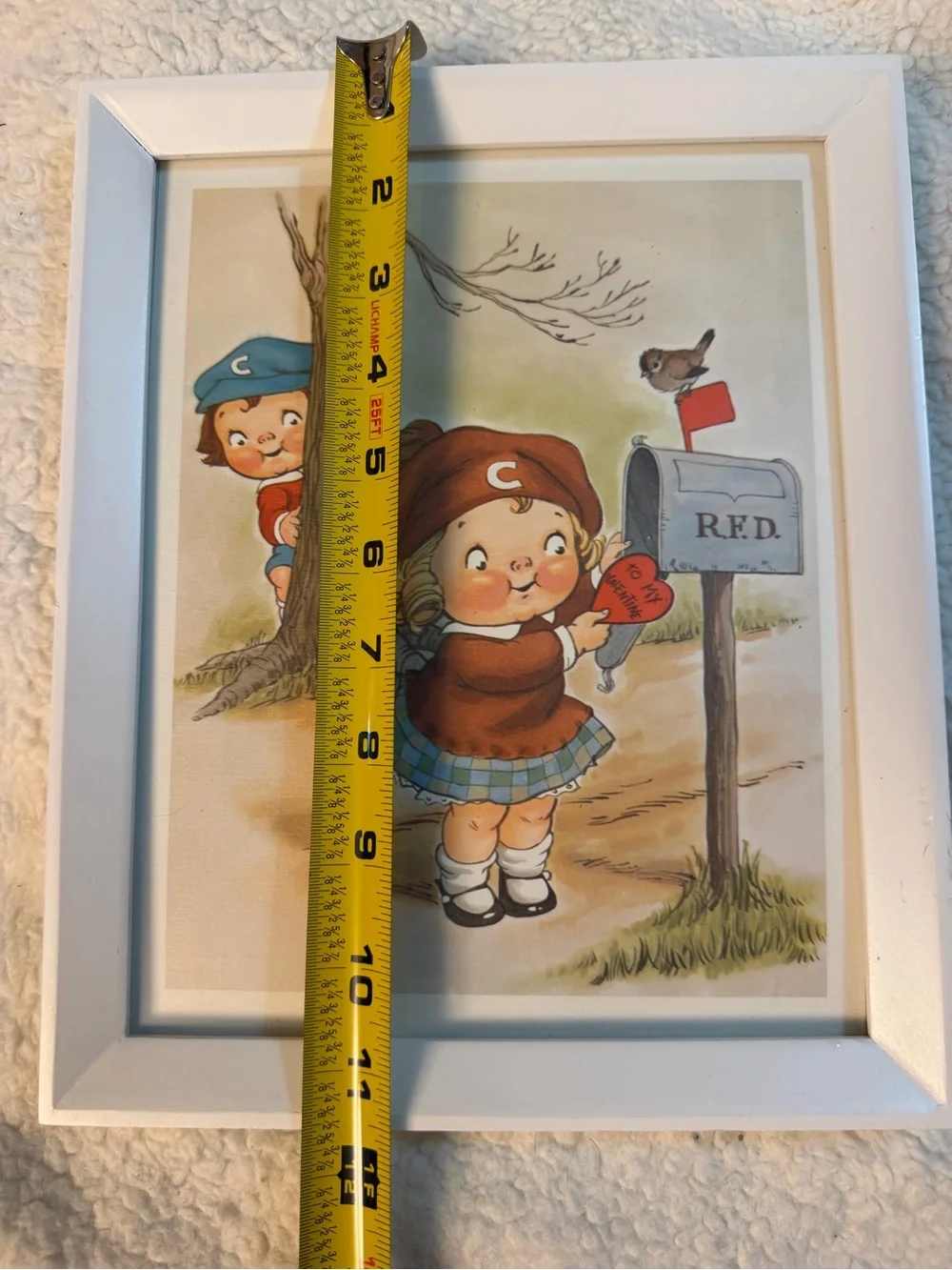 Campbell Soup Print “To My Valentine”. Framed.